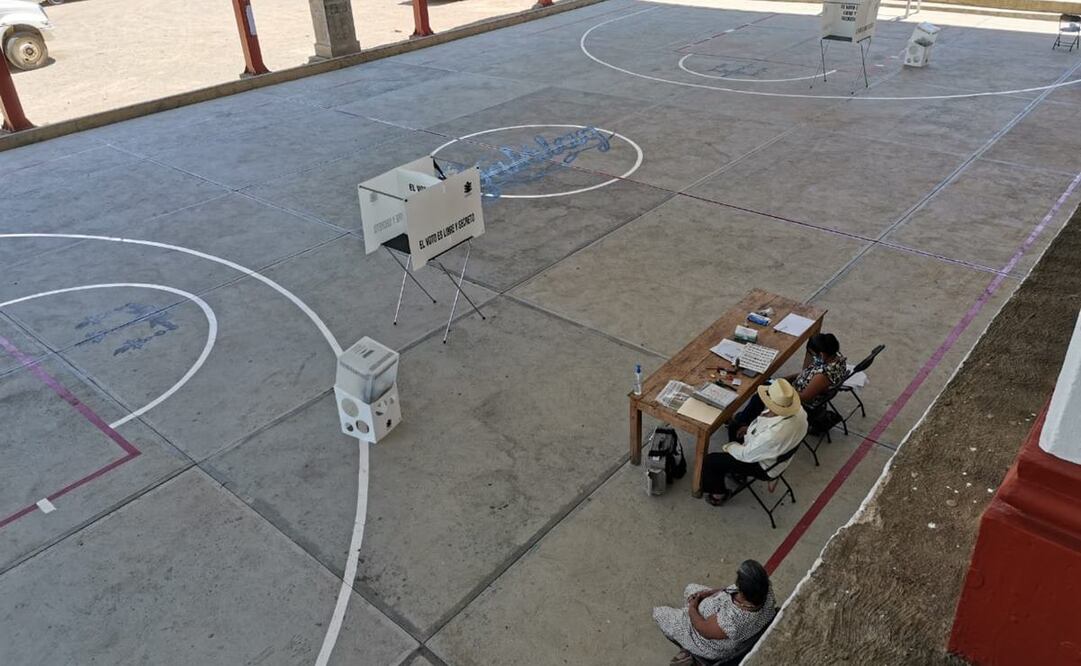 Casillas vacías y unos cuantos votos: en la Sierra Norte de Oaxaca el abstencionismo ganó la elección. Foto: Yalina Ruiz