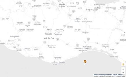 Reportan sismo de 4.9 grados al sur de Salina Cruz, Oaxaca
