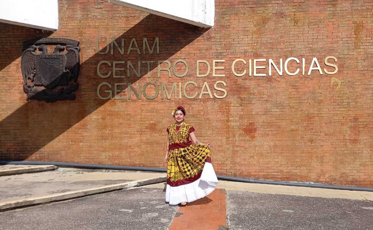 Jocelyn Chée: joven oaxaqueña se gradúa en la UNAM con juramento en zapoteco del Istmo. Foto: Especial