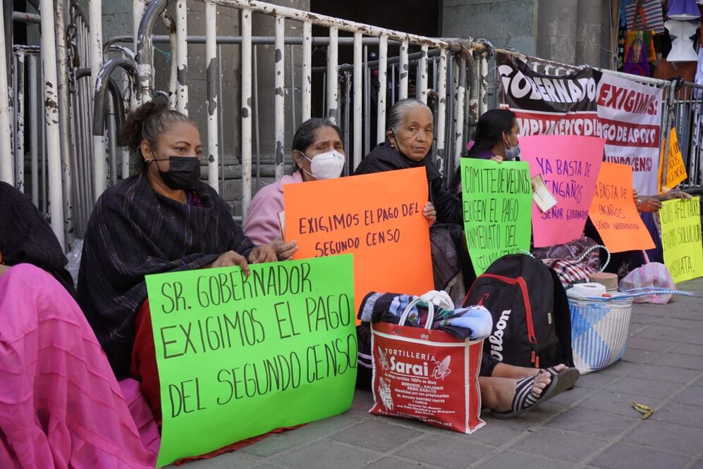 Damnificados exigen en Oaxaca pago de apoyos de segundo censo, a más de 4 años del terremoto. Foto: Mario A. Martínez