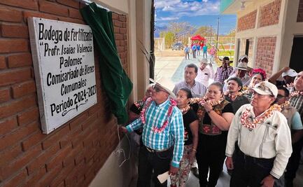 "Se hace realidad el sueño", dicen comuneros de Ixtepec, Oaxaca, al inaugurar bodega para fertilizantes