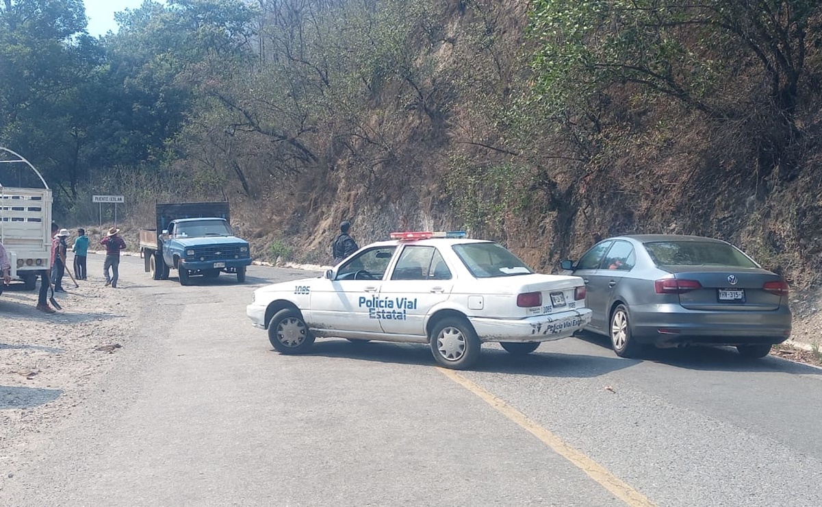 Autoridades atienden incendio forestal en Ixtlán de Juárez, Oaxaca. Foto: Especial