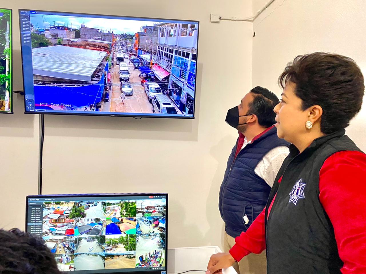 Con 17 cámaras, inicia operaciones Centro de Control y Comando en Miahuatlán; es el segundo en la Sierra Sur de Oaxaca. Foto: SSPO