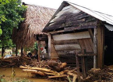 Lluvias dejan un muerto y afectaciones en cinco municipios de la Cuenca del Papaloapan