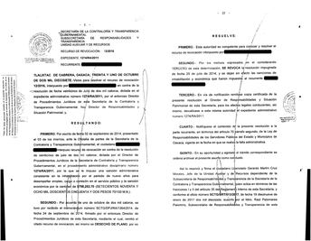Perdonan sanciones a 39 ex funcionarios de Gabino Cué