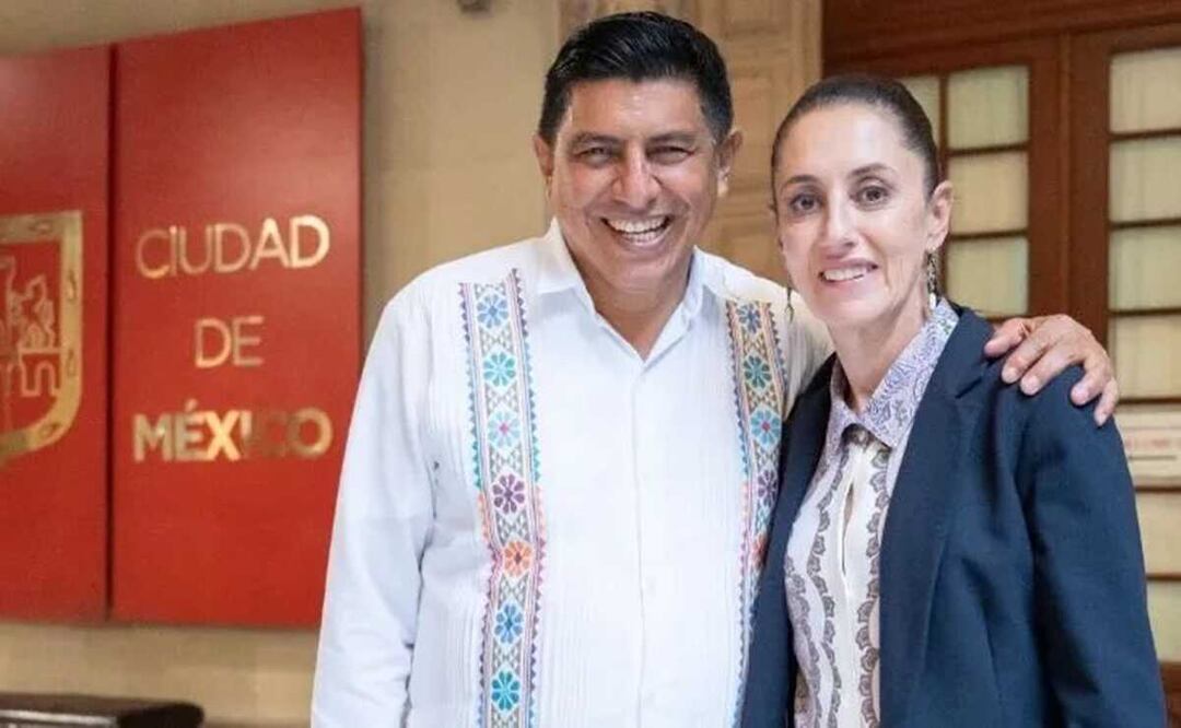 Salomón Jara hace oficial su respaldo a Claudia Sheinbaum para la Presidencia en 2024. Foto: Especial