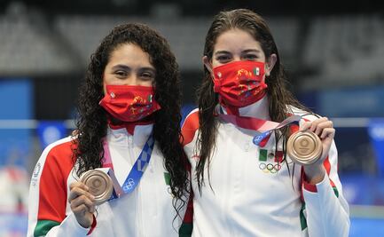 Bronce para México en clavados sincronizados femenil desde la plataforma en Tokio 2020