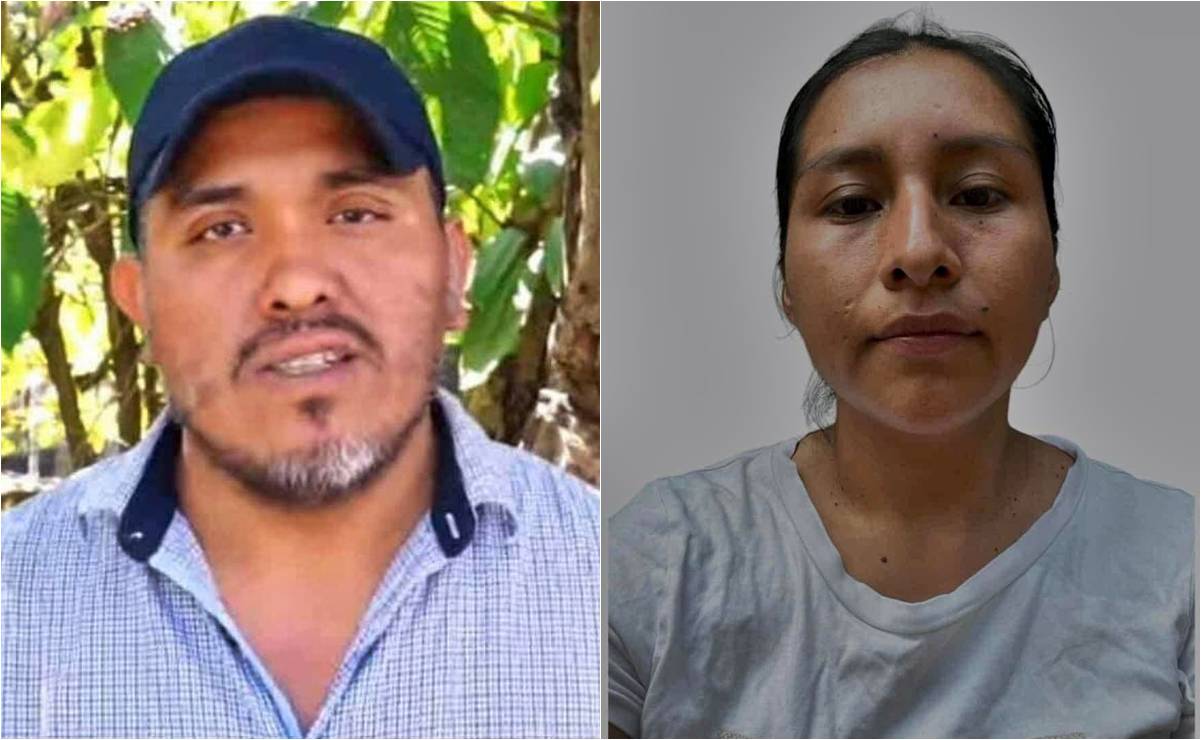 El candidato a la presidencia municipal de Santiago Amoltepec, Feliciano Jiménez Roque y su esposa Serena Yescas Roque, fueron detenidos sin orden de aprehensión. Foto: Especial