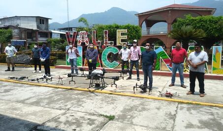 Valle Nacional, primer municipio oaxaqueño en usar drones para sanitizar sus calles por Covid-19