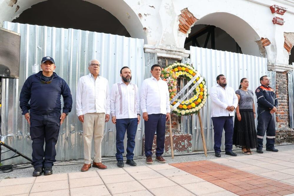 Recuerdan a víctimas y héroes a 6 años del terremoto en Oaxaca; “heridas siguen abiertas” en Juchitán. Foto: Especial