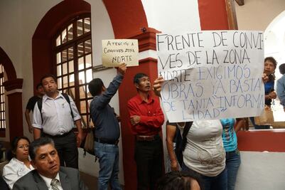 Protestan colonos y exigen obras a edil de la ciudad de Oaxaca