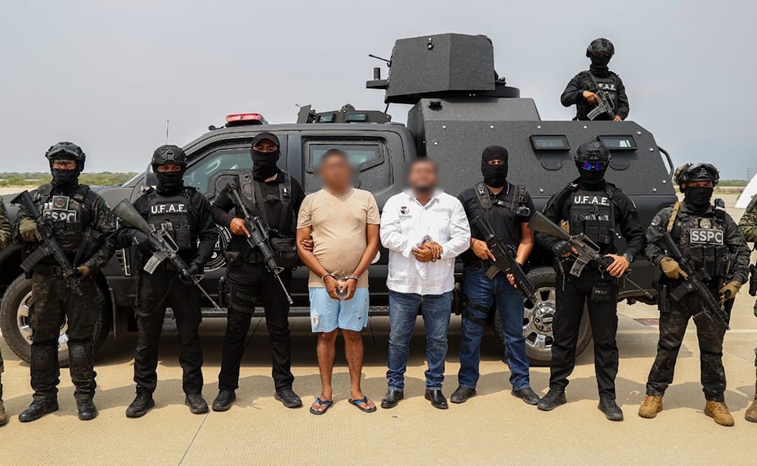 Detención del alcalde de Juchitán y "La Parka". Foto: Especial