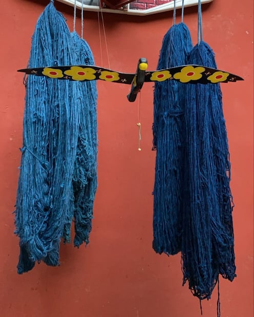 Añil empleado como colorante textil. Foto:mexicodesconocido.com