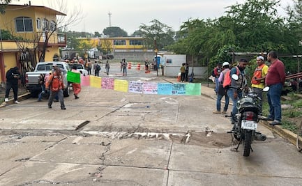 Trabajadores protestan en Matías Romero, Oaxaca, por despidos injustificados por constructora que presta servicios al CIIT