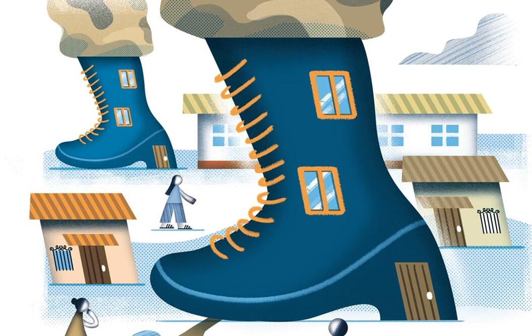 Presencia del Ejército creció 300% en Oaxaca en los últimos 10 años. Ilustración: Ani Cortés