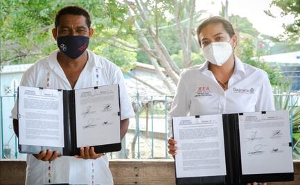 Firma IEEA convenios de trabajo con municipios de la Costa y Sierra Sur contra rezago educativo