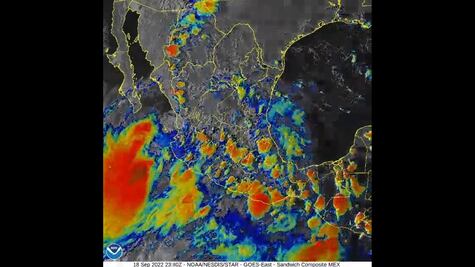 Protección Civil pronostica fuertes áreas de tormenta en 4 regiones de Oaxaca en próximas 6 horas