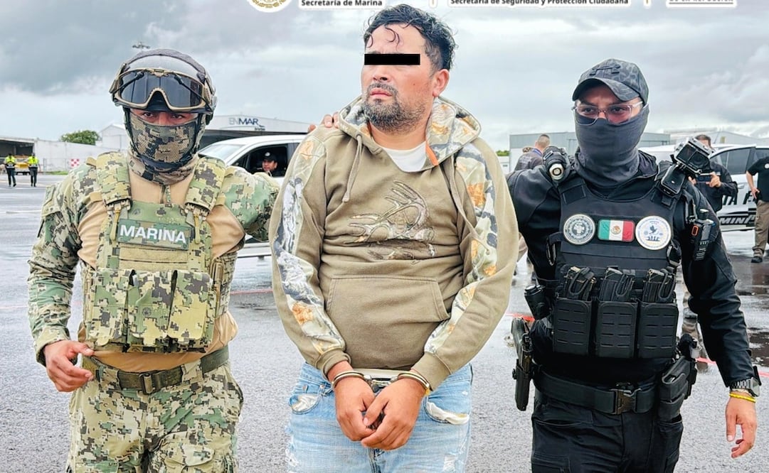 Carlos N, alias “El Semáforo” o “Señor de las Luces", presunto líder regional del CJNG. Foto: Marina