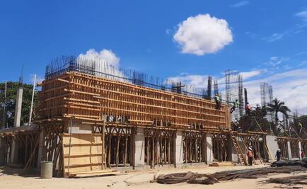 Avanza 50% reconstrucción de Palacio municipal de Ixtaltepec, dañado por el sismo del 7-S