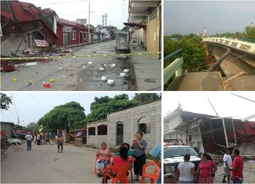 Cadena de sismos terminan por derribar vivienda en Istmo