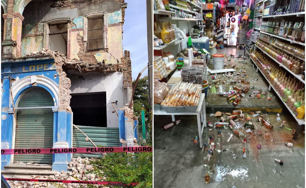 Reportan saldo blanco tras sismo de 5.5 en Costa de Oaxaca; hay daños leves en edificios