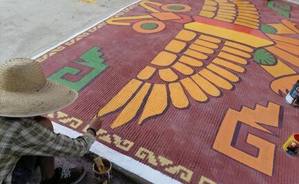 Con arte inspirado en su identidad zapoteca, dan vida a topes y calles de Zaachila, en los valles de Oaxaca