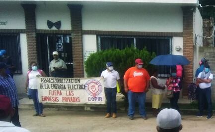 Toma Coordinadora de Pueblos en Resistencia instalaciones de la CFE en el Istmo de Tehuantepec