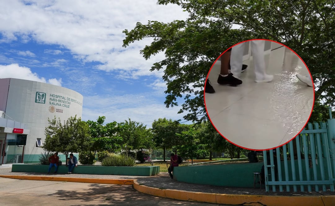 Lluvias por tormenta tropical Boris inundan área de consulta externa del IMSS-Bienestar de Salina Cruz