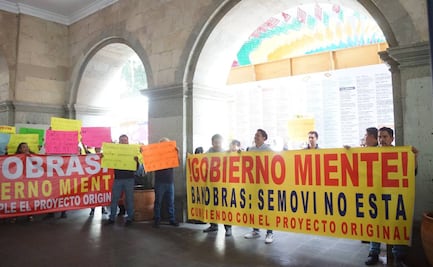 Choferes de Oaxaca protestan contra ampliación del nuevo sistema de transporte Binni Bus