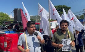 Organizaciones amplían y refuerzan el plantón de la Sección 22 en el zócalo de Oaxaca