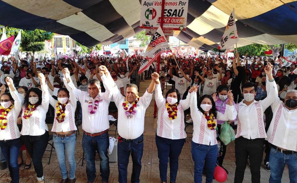 Sanciona INE al PRI y PRD por rebasar gastos de campaña en Mitla; va PAN por nulidad de elección de edil