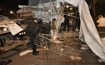 Desalojan a ambulantes del Zócalo de la ciudad de Oaxaca; organización denuncian “represión”