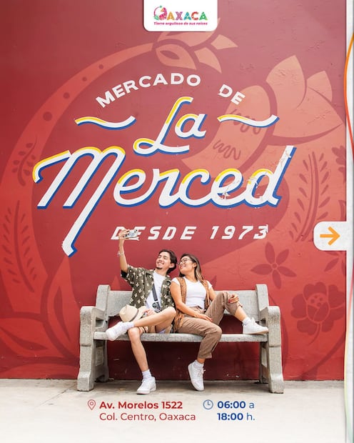 Mercado La Merced en Oaxaca. Foto: Secretaría de Turismo del Estado de Oaxaca