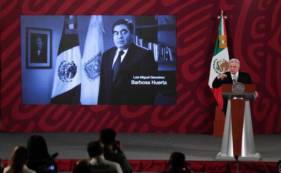 De Miguel Barbosa salió la idea de convocar a la marcha en defensa la 4T, revela AMLO. Diego Simón Sánchez