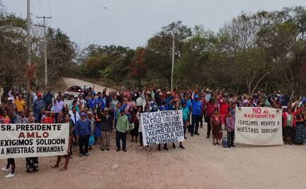 Se suman 10 comunidades indígenas a protestas que frenan obras del Tren Transístmico en Oaxaca