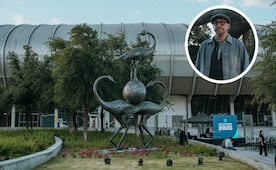 "La magia del juego", obra del artista Amador Montes, brilla en escenario del Mundial de Futbol 2026