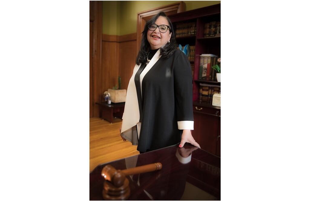 Retrato de la ministra de la Suprema Corte de Justicia de la Nación, Norma Lucía Piña. Foto: Germán Espinosa