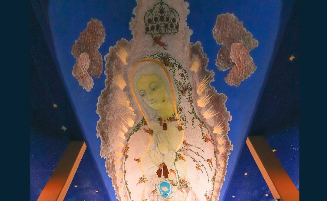 La pintura de la Virgen de Guadalupe más grande del mundo está en Oaxaca. ¡Descubre este Récord Guinness!. Foto: Especial