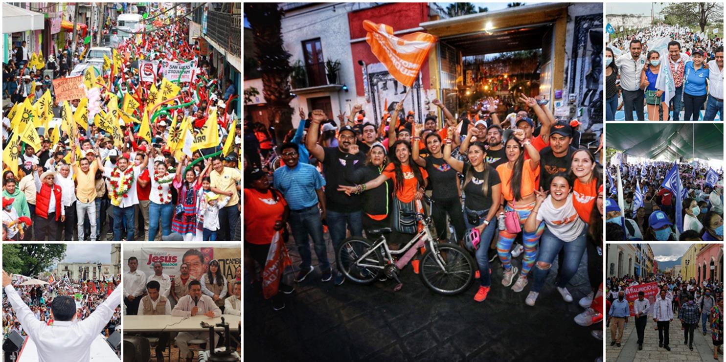 Bitácora de campaña: Tras dos meses, te decimos cómo cierran carrera aspirantes a la gubernatura de Oaxaca. Foto: Especial