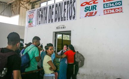 Falta de recursos frena avance de migrantes en Oaxaca; enfrentan males estomacales y heridas en los pies