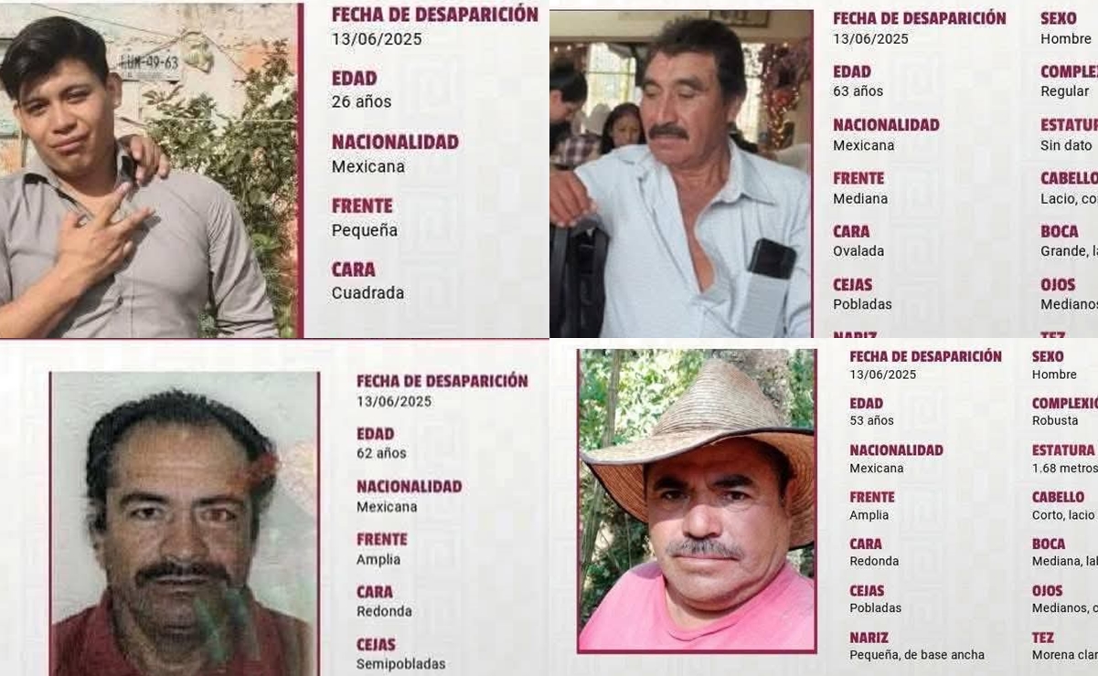 Desaparecen en Oaxaca cuatro hombres originarios del Estado de México; fueron vistos por última vez en Ocotlán