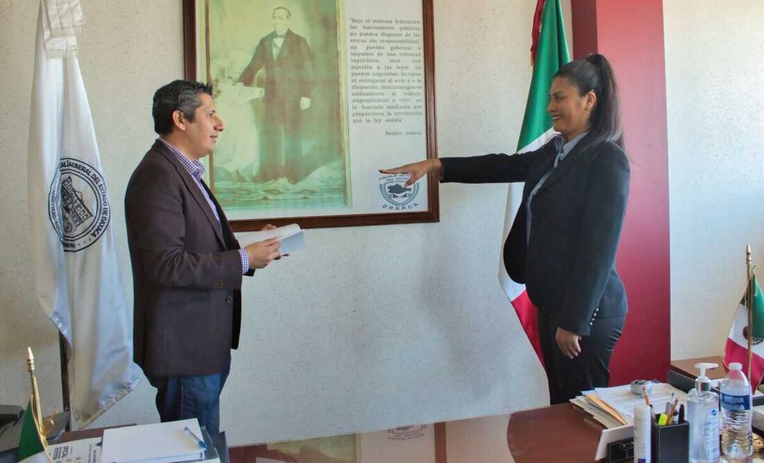 Rinde protesta Edith Morales Celaya como nueva vicefiscal regional de la Cuenca, Oaxaca. Foto: Especial