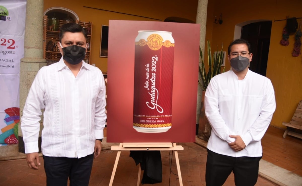 Con lata conmemorativa de cerveza, celebran Grupo Modelo y gobierno de Oaxaca la Guelaguetza 2022