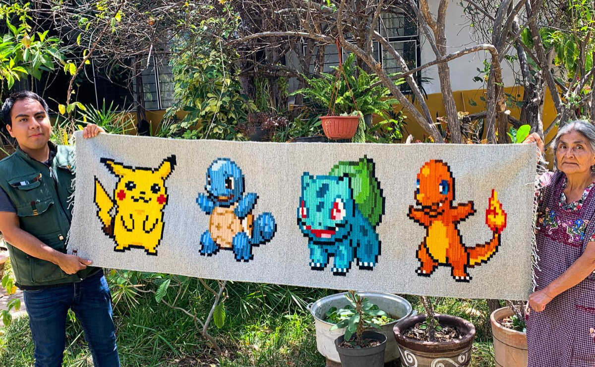 Artesano zapoteco lleva a TikTok la tradición familiar del tejido de tapetes en Oaxaca