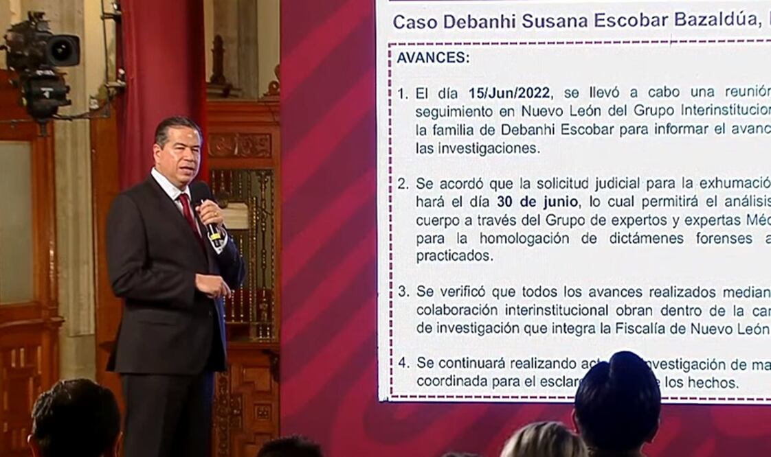 SSPC. El cuerpo de Debanhi Escobar se exhumará el 30 de junio próximo. Foto: Especial