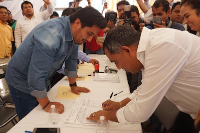 A la vieja usanza, registro de precandidatos del PRI en Oaxaca