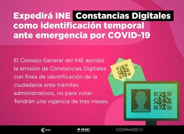 ¿Te quedaste sin credencial para votar? INE dará constancias digitales