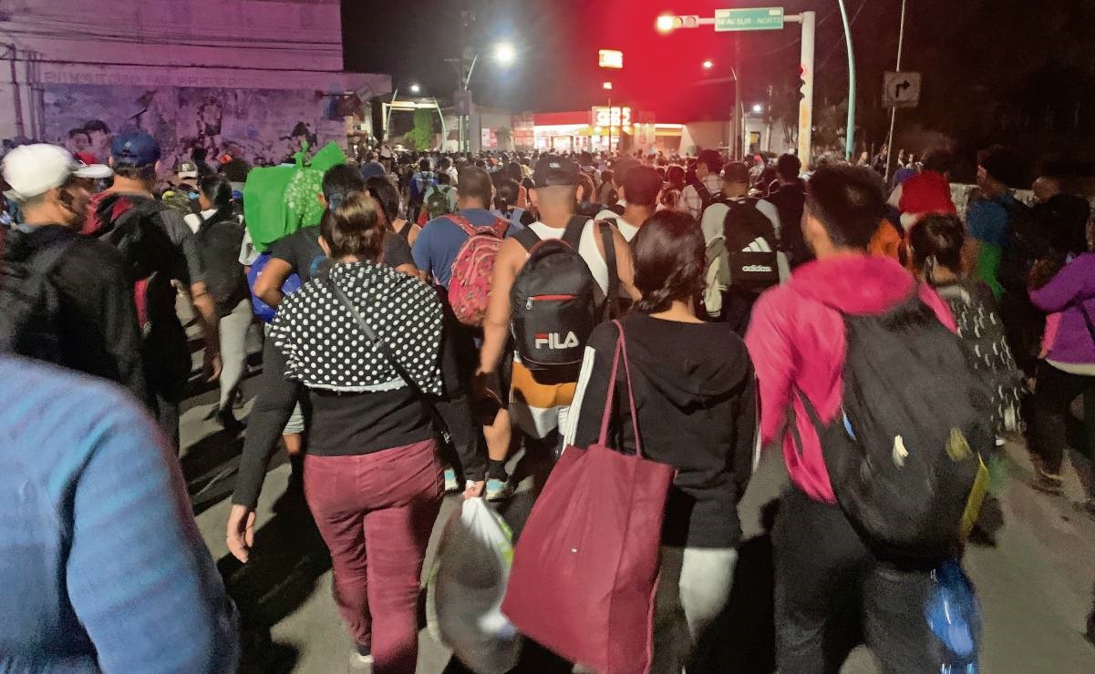“Se migra o se muere”: Primera caravana sale de Chiapas a Oaxaca; busca llegar a EU antes que Trump asuma el poder. Foto: María de Jesús Peters