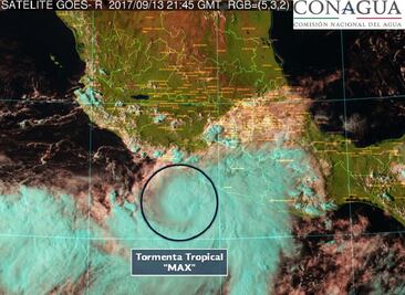 “Max” generará tormentas muy fuertes en Oaxaca