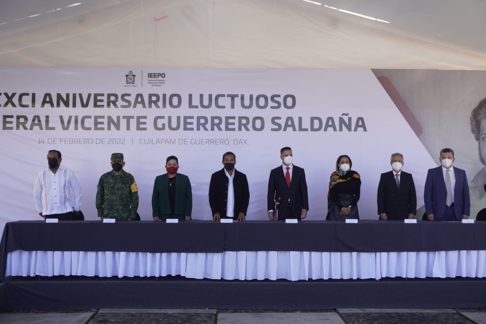 Llama Murat a unidad nacional al conmemorar en Cuilápam 191 Aniversario Luctuoso de Vicente Guerrero